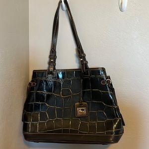 Dooney & Bourke brown leather bag.